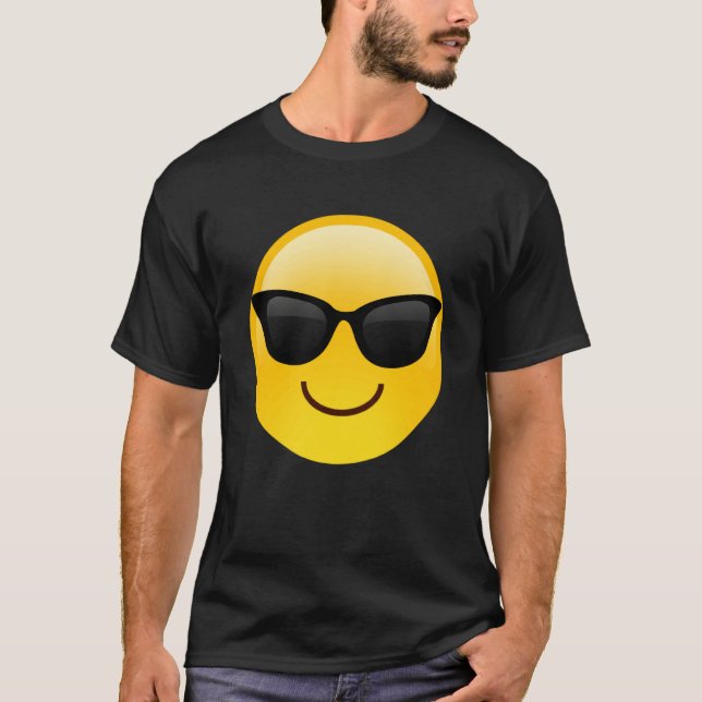 T-shirt Stand Out with a Smile Awesome Smiling Face Shades (Devant)