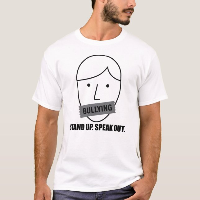 T-shirt Stand Up Speak Out – Anti Bullying Awareness Tee (Devant)