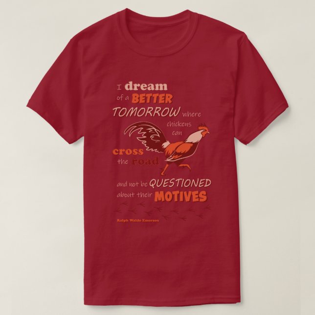 T-shirt standard de soumission de poulet (Design devant)