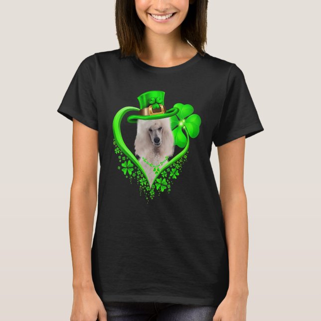 T-shirt Standard Poodle Dog St Patricks Day Lover Irish Sh (Devant)