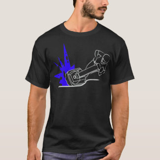 T-shirt Standup Jet Ski Carving Rider JS550 Design
