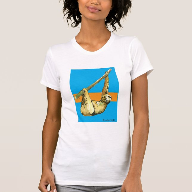 T-shirt Stanley la paresse - bleu léger (Devant)