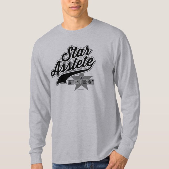 T-shirt Star Asslete (Avid Indoorsman) (Devant)