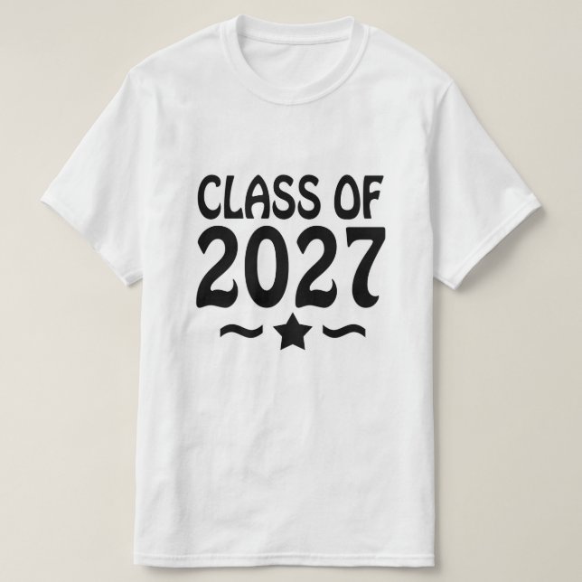 T-shirt Star Class of 2027 Graduation (Design devant)