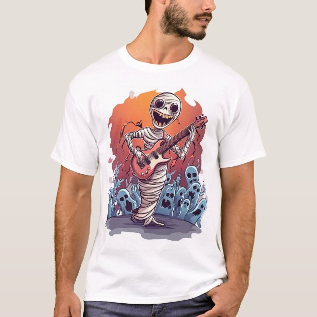 T-shirt Star de rock momie (Devant)