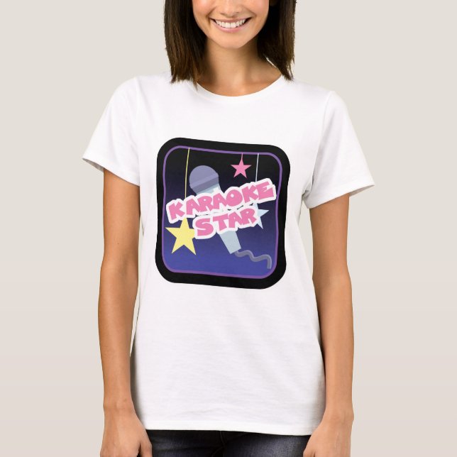 T-shirt star du karaoké (Devant)