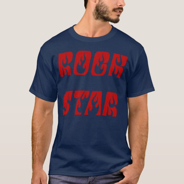 T-shirt Star du Rock tendance (Devant)