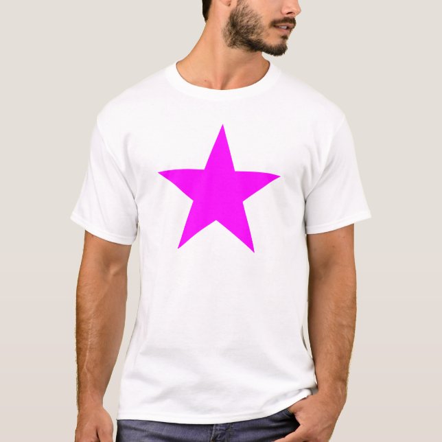 T-shirt Star Magenta Le MUSÉE Zazzle Cadeaux (Devant)
