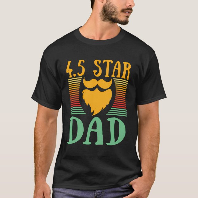 T-shirt Star Papa Conservateur papa père protecteur (Devant)