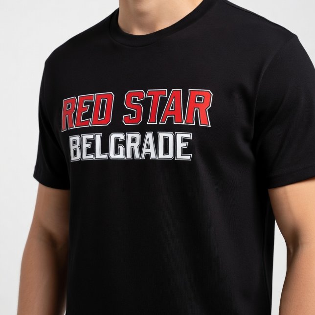 T-shirt Star rouge Belgrade Crveno Beli (Créateur téléchargé)