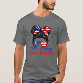 T-shirt Star Stripes Et Égalité Des Droits Drapeau América