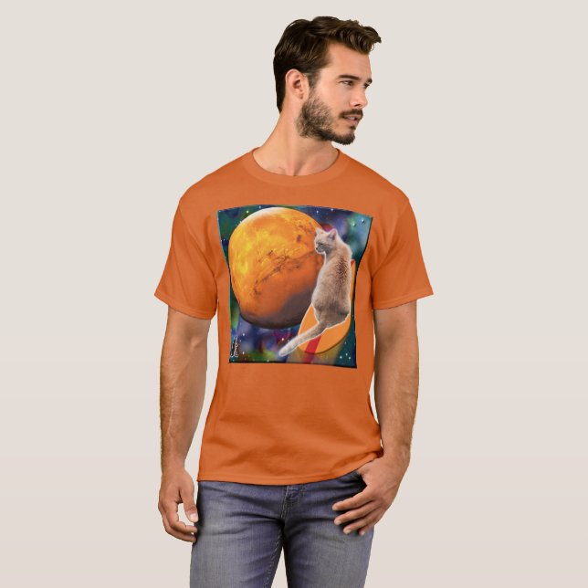 T-shirt Star Surfer-Cat Piment (Devant entier)