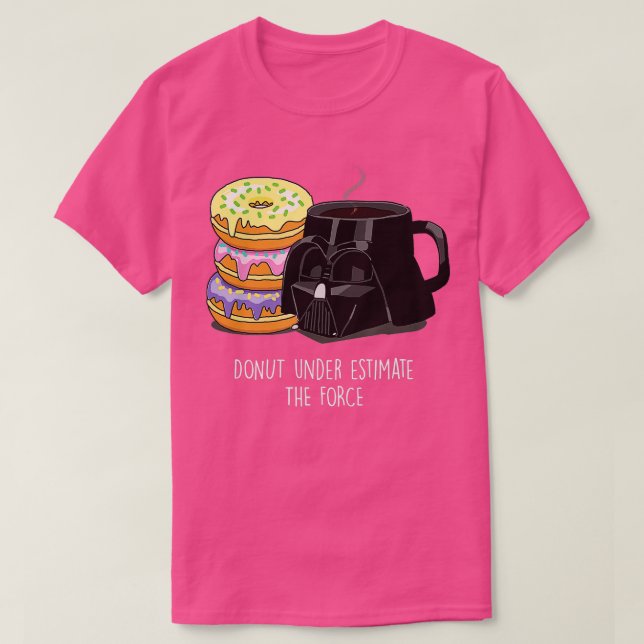 T-shirt Star Wars Darth Vader Café et beignets (Design devant)