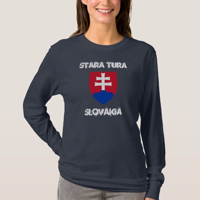 T-shirt Stara Tura, Slovaquie avec armoiries (Devant)