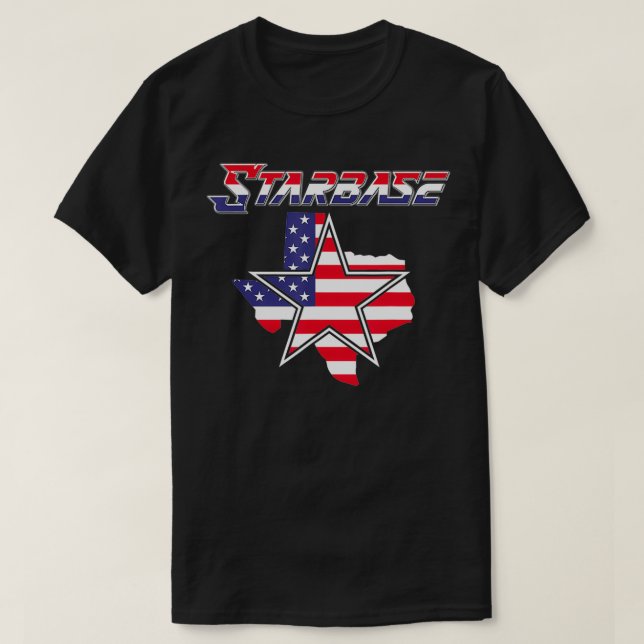 T-shirt Starbase Teas Boca Chica Patriotique États-Unis Dr (Design devant)