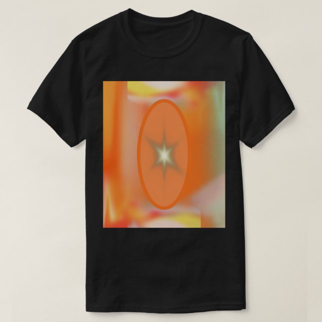 T-SHIRT STARBURST GEOMETRIC ART (Design devant)