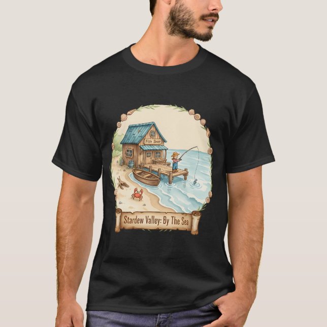 T-shirt Stardew Valley au bord de la mer (Devant)
