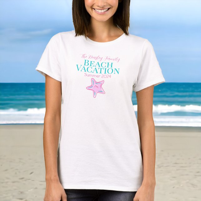 T-shirt Starfish Custom Beach Croisière Réunion Vacances (Créateur téléchargé)