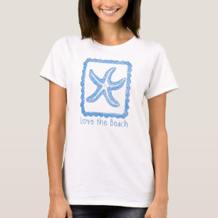 T-shirt Starfish Love the Beach, Ocean Lover