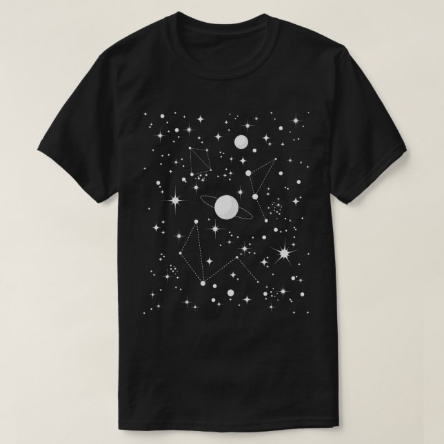T-shirt Stargazing Astronomy Lover Astrological Constella (Design devant)
