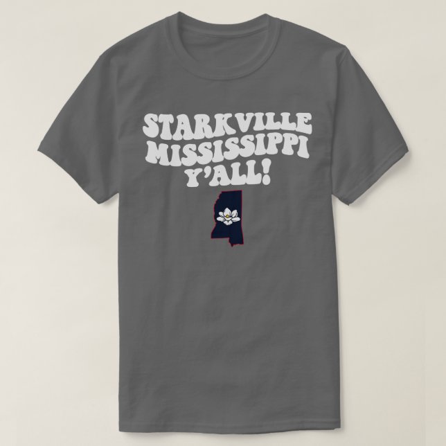 T-shirt Starkville Mississippi MS Drapeau mignon Sud Sayi (Design devant)