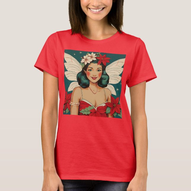T-shirt Starlet Retro les années 50 Tropical Christmas Pin (Devant)