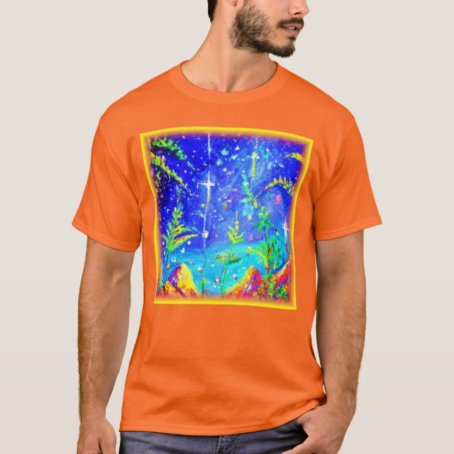 T-shirt "Starlit Jungle" Belle Peinture. Commandez dès mai (Devant)