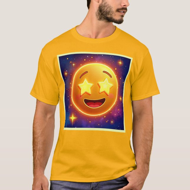 T-shirt Starry Eyed Emoji Joy (Devant)