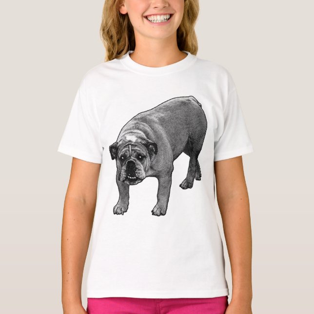 T-shirt Starry Night Bulldog Tee (Devant)