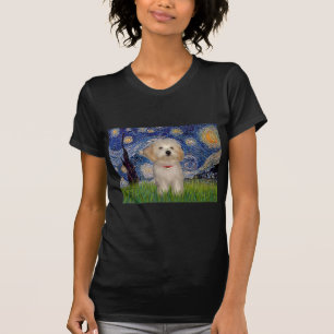 T-shirt Starry Night - Havanese Puppy