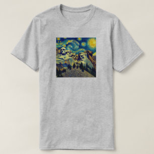 T-shirt Starry Night Mt. Rushmore Dakota du Sud