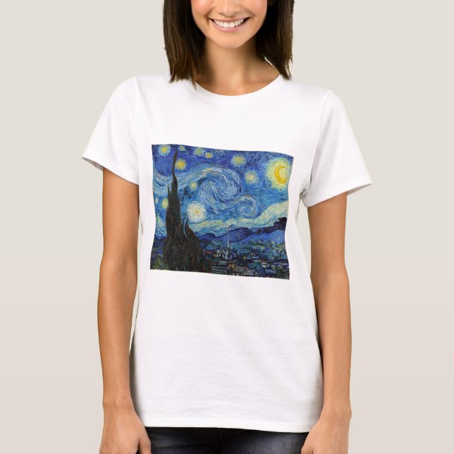 T-shirt Starry Night, Vincent van Gogh (Devant)