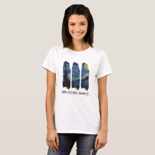 T-shirt Starry Nights Reimaginé - Custom Van Gogh-Inspire