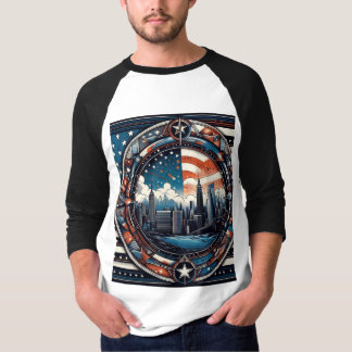 T-shirt "Stars, Stripes, and Style: Trendy US-Inspired Tee