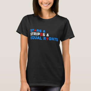 T-shirt Stars Stripes Et Égalité Des Droits 4 juillet