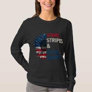 T-shirt Stars Stripes Et Égalité Des Droits 4 juillet Femm