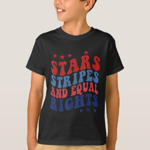 T-shirt Stars Stripes Et Égalité Des Droits 4 juillet Patr
