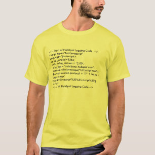 T-shirt <!-- Start of HubSpot Logging Code --><script…