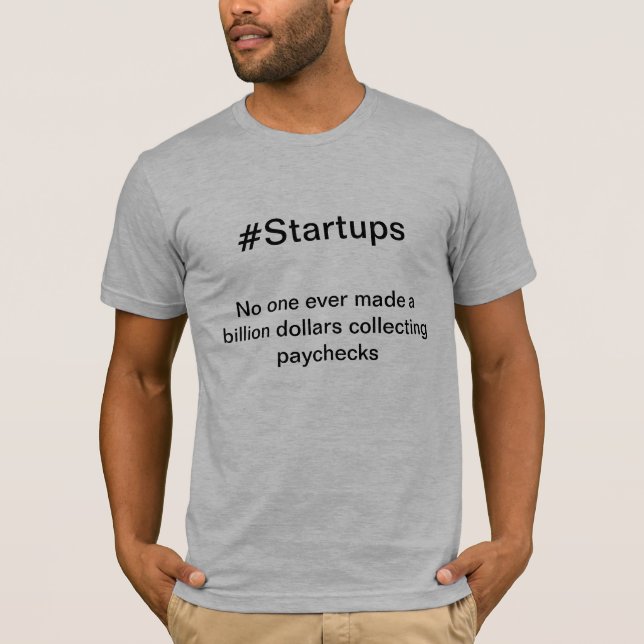 T-shirt #Startups (Devant)