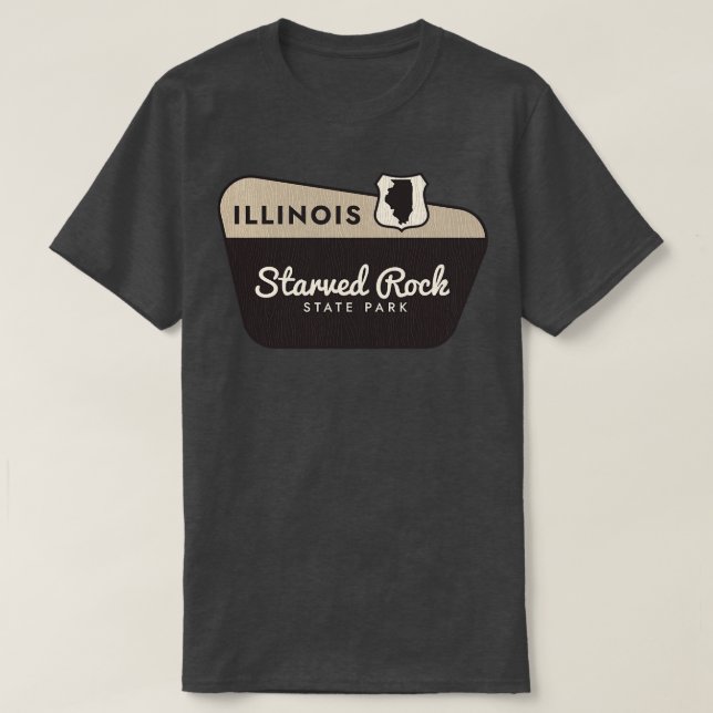 T-shirt Starved Rock State Park Illinois Affiche de bienve (Design devant)