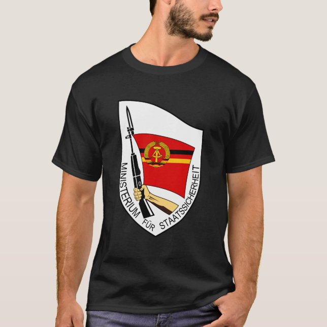 T-shirt Stasi, Ministère de la sécurité de l'État, RDA DDR (Devant)