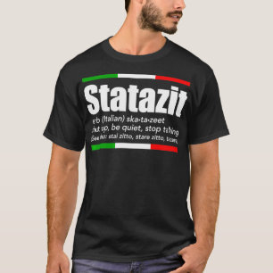 T-shirt Statazit Italien Épingle Anglais Signification Shu