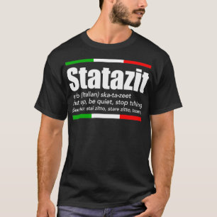 T-shirt Statazit Italien Épingle Anglais Signification Shu
