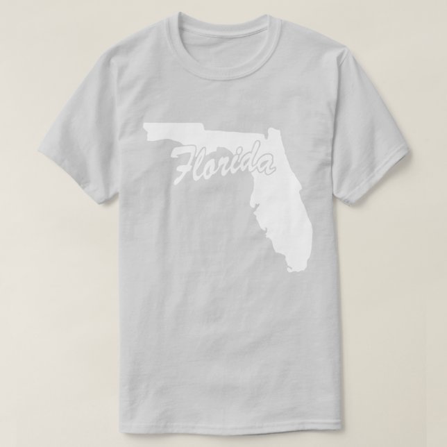 T-shirt State Of Florida Shape (Design devant)