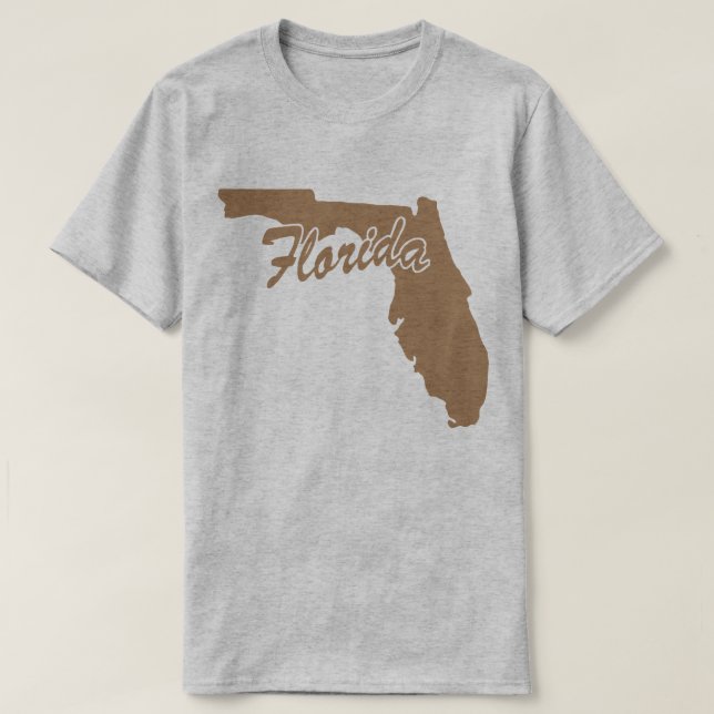 T-shirt State Of Florida Shape (Design devant)