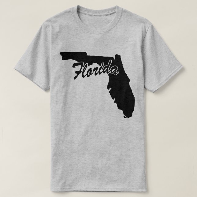T-shirt State Of Florida Shape (Design devant)