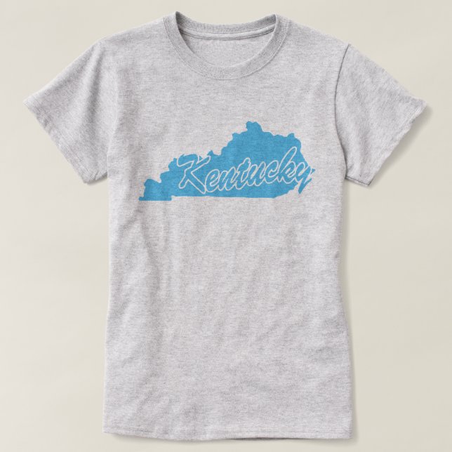 T-shirt State Of Kentucky Shape (Design devant)