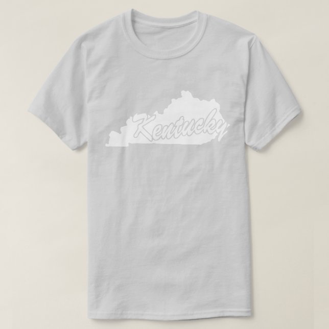 T-shirt State Of Kentucky Shape (Design devant)