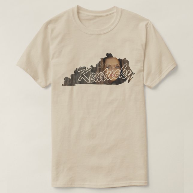 T-shirt State Of Kentucky Shape (Design devant)