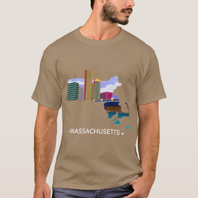 T-shirt State of Massachusetts 1 (Devant)